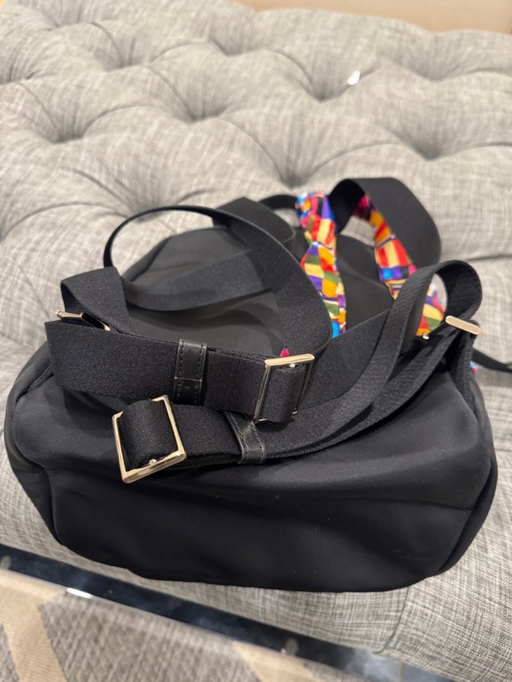 Kate Spade Bag Chelsea Black Nylon Backpack - Picture 16 of 17